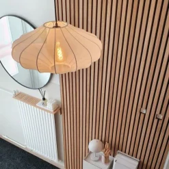 Kinder QAZQA Kinderzimmerlampen|Schlafzimmerlampen*Design-Hängeleuchte Weiße Seide 50 cm - Plu