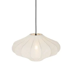 Kinder QAZQA Kinderzimmerlampen|Schlafzimmerlampen*Design-Hängeleuchte Weiße Seide 50 cm - Plu