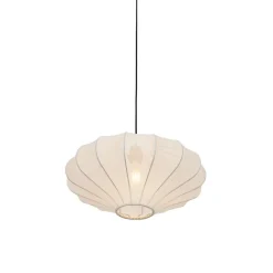 Kinder QAZQA Kinderzimmerlampen|Schlafzimmerlampen*Design-Hängeleuchte Weiße Seide 50 cm - Plu