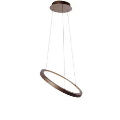 Paul Neuhaus Led-Pendelleuchten|Pendelleuchten*Design-Pendelleuchte Bronze inklusive dimmbarer LED Easylift - Hoop