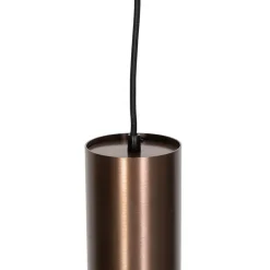 QAZQA Professional Deckenstrahler|Aufbaustrahler*Design-Pendelleuchte Dunkelbronze inkl. Schienenadapter 3-Phasen - 3-Phasen Tubo