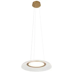 QAZQA Led-Pendelleuchten|Pendelleuchten*Design-Pendelleuchte Gold und Transparent 3-Stufen-Dimmbar - Scacrylic