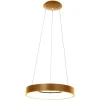 Steinhauer Led-Pendelleuchten|Pendelleuchten*Design-Pendelleuchte Gold inkl. dimmbarer LED - Ringlede