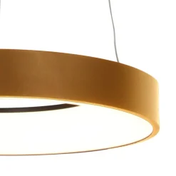 Steinhauer Led-Pendelleuchten|Pendelleuchten*Design-Pendelleuchte Gold inkl. dimmbarer LED - Ringlede