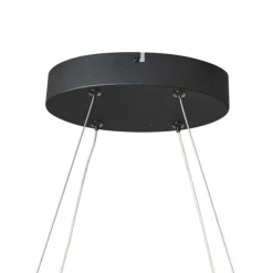 QAZQA Led-Pendelleuchten|Pendelleuchten*Design-Pendelleuchte Schwarz Oval 120cm inkl. LED 3-Stufen-Dimmbar - Ovallo