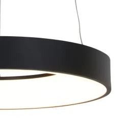 Steinhauer Led-Pendelleuchten|Pendelleuchten*Design-Pendelleuchte Schwarz inkl. dimmbarer LED - Ringlede