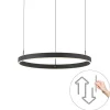 QAZQA Led-Pendelleuchten|Pendelleuchten*Design-Pendelleuchte schwarz 3-Stufen-Dimmbar - Titmus