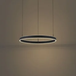 QAZQA Led-Pendelleuchten|Pendelleuchten*Design-Pendelleuchte schwarz 3-Stufen-Dimmbar - Titmus