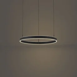 QAZQA Led-Pendelleuchten|Pendelleuchten*Design-Pendelleuchte schwarz 3-Stufen-Dimmbar - Titmus