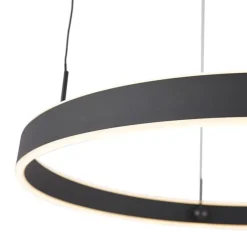 QAZQA Led-Pendelleuchten|Pendelleuchten*Design-Pendelleuchte schwarz 3-Stufen-Dimmbar - Titmus