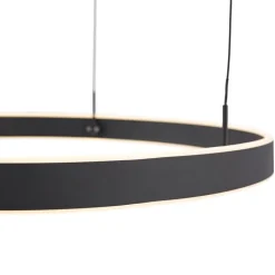 QAZQA Led-Pendelleuchten|Pendelleuchten*Design-Pendelleuchte schwarz 3-Stufen-Dimmbar - Titmus