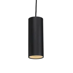 QAZQA Pendelleuchten|Wohnzimmerlampen*Design-Pendelleuchte schwarz GU10 50mm - Tubo