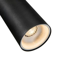 QAZQA Pendelleuchten|Wohnzimmerlampen*Design-Pendelleuchte schwarz GU10 50mm - Tubo