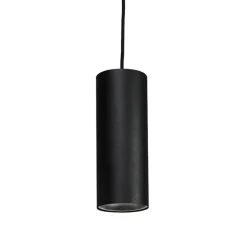 QAZQA Pendelleuchten|Wohnzimmerlampen*Design-Pendelleuchte schwarz GU10 50mm - Tubo