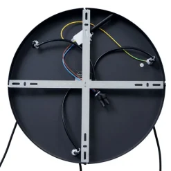 QAZQA Leuchten Ohne Schirm|Pendelleuchten*Design-Pendelleuchte schwarz rund 3-flammig - Indu