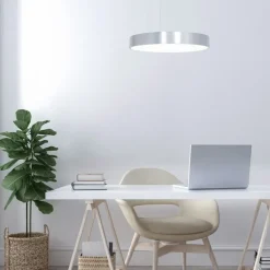 Steinhauer Küchenlampen|Led-Pendelleuchten*Design-Pendelleuchte Silber inkl. dimmbarer LED - Ringlede