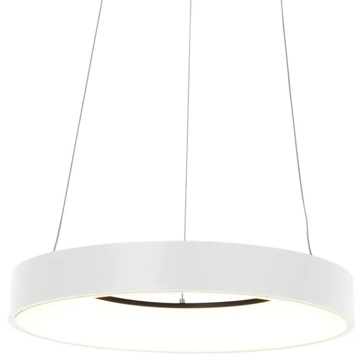 Steinhauer Led-Pendelleuchten|Pendelleuchten*Design-Pendelleuchte weiß inklusive dimmbarer LED - Ringlede