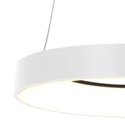 Steinhauer Led-Pendelleuchten|Pendelleuchten*Design-Pendelleuchte weiß inklusive dimmbarer LED - Ringlede