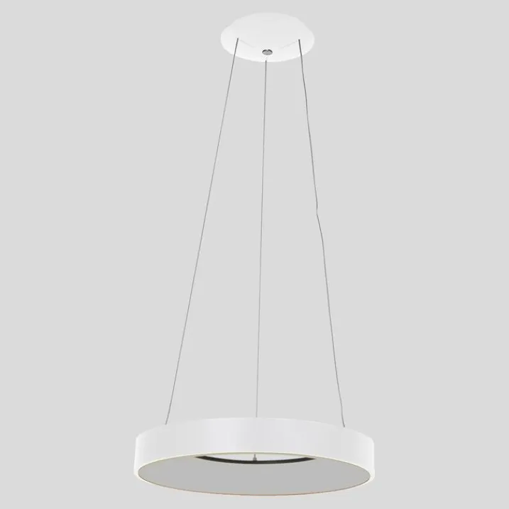 Steinhauer Led-Pendelleuchten|Pendelleuchten*Design-Pendelleuchte weiß inklusive dimmbarer LED - Ringlede