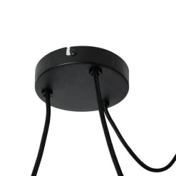 Kinder QAZQA Kinderzimmerlampen|Schlafzimmerlampen*Design-Pendelleuchte weiß Seide 30 cm 3-Licht - Plu