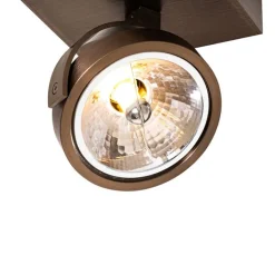 QAZQA Wandstrahler|Deckenstrahler*Design-Spot dunkelbronze dreh- und schwenkbar - Go