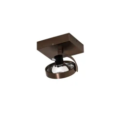 QAZQA Wandstrahler|Deckenstrahler*Design-Spot dunkelbronze dreh- und schwenkbar - Go