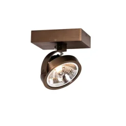 QAZQA Wandstrahler|Deckenstrahler*Design-Spot dunkelbronze dreh- und schwenkbar - Go