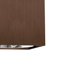 QAZQA Wandstrahler|Deckenstrahler*Design-Spot dunkelbronze quadratisch – Box