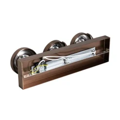 QAZQA Deckenstrahler|Aufbaustrahler*Design-Spot dunkelbronze verstellbar 3-flammig - Go