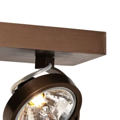 QAZQA Deckenstrahler|Aufbaustrahler*Design-Spot dunkelbronze verstellbar 3-flammig - Go