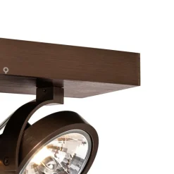 QAZQA Deckenstrahler|Aufbaustrahler*Design-Spot dunkelbronze verstellbar 2-flammig - Go