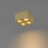 QAZQA Deckenstrahler|Aufbaustrahler*Design-Spot Gold 4-flammig - Qubo Honey