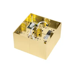 QAZQA Deckenstrahler|Aufbaustrahler*Design-Spot Gold 4-flammig - Qubo Honey