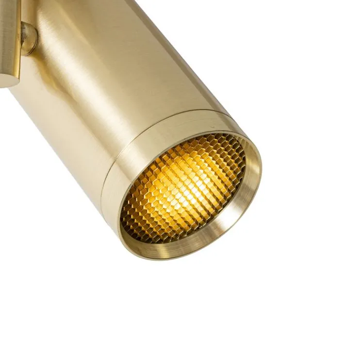 QAZQA Wandstrahler|Deckenstrahler*Design-Spot Gold verstellbar – Scopio Honey