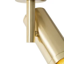QAZQA Wandstrahler|Deckenstrahler*Design-Spot Gold verstellbar – Scopio Honey