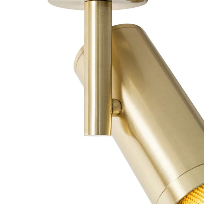 QAZQA Wandstrahler|Deckenstrahler*Design-Spot Gold verstellbar – Scopio Honey