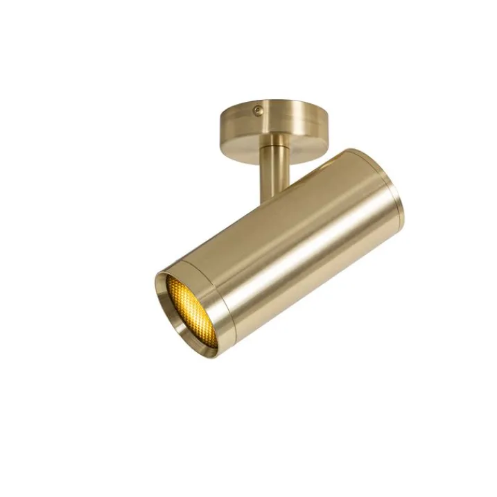 QAZQA Wandstrahler|Deckenstrahler*Design-Spot Gold verstellbar – Scopio Honey