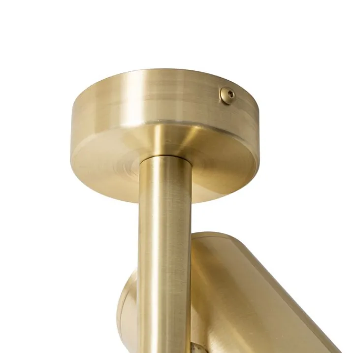 QAZQA Wandstrahler|Deckenstrahler*Design-Spot Gold verstellbar – Scopio Honey