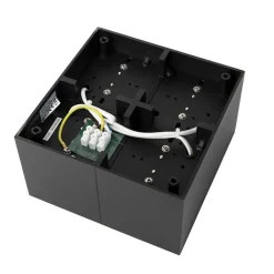 QAZQA Deckenstrahler|Aufbaustrahler*Designspot schwarz 4-flammig - Qubo Honey