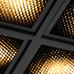 QAZQA Deckenstrahler|Aufbaustrahler*Designspot schwarz 4-flammig - Qubo Honey