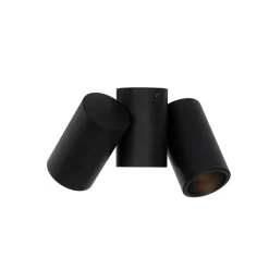 QAZQA Deckenstrahler|Aufbaustrahler*Design-Spot schwarz 2-flammig verstellbar - Michael