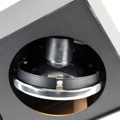 QAZQA Küchenlampen|Deckenstrahler*Design-Spot schwarz quadratisch 2-flammig - Kaya