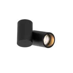 QAZQA Deckenstrahler|Aufbaustrahler*Designspot schwarz verstellbar - Michael