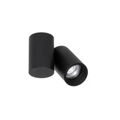 QAZQA Deckenstrahler|Aufbaustrahler*Designspot schwarz verstellbar - Michael