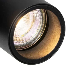 QAZQA Deckenstrahler|Aufbaustrahler*Designspot schwarz verstellbar - Michael