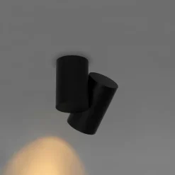 QAZQA Deckenstrahler|Aufbaustrahler*Designspot schwarz verstellbar - Michael