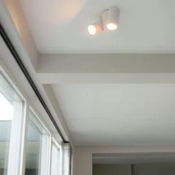 QAZQA Schlafzimmerlampen|Küchenlampen*Designspot weiß 2-flammig verstellbar - Michael