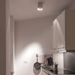 QAZQA Küchenlampen|Wandstrahler*Design-Spot weiß quadratisch - Box