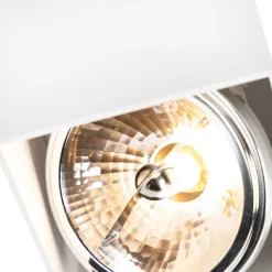 QAZQA Küchenlampen|Wandstrahler*Design-Spot weiß quadratisch - Box