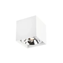 QAZQA Küchenlampen|Wandstrahler*Design-Spot weiß quadratisch - Box